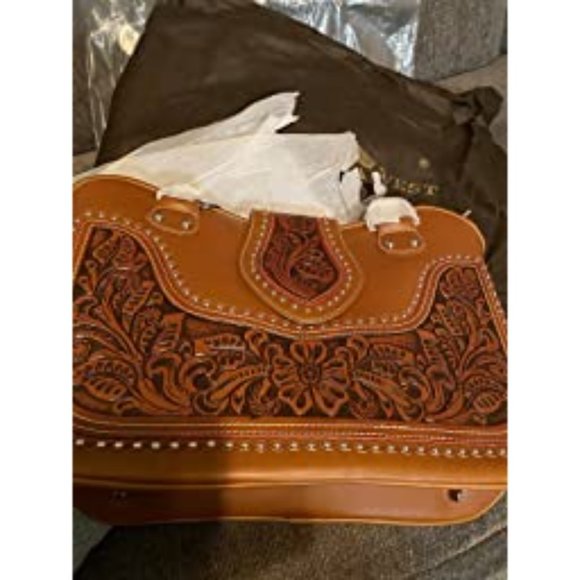 Montana West Women's Western Handbag Tooling Shoulder Bag Concealed Carry Purse - Picture 11 of 16